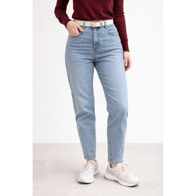 Mom fit stiliaus džinsai