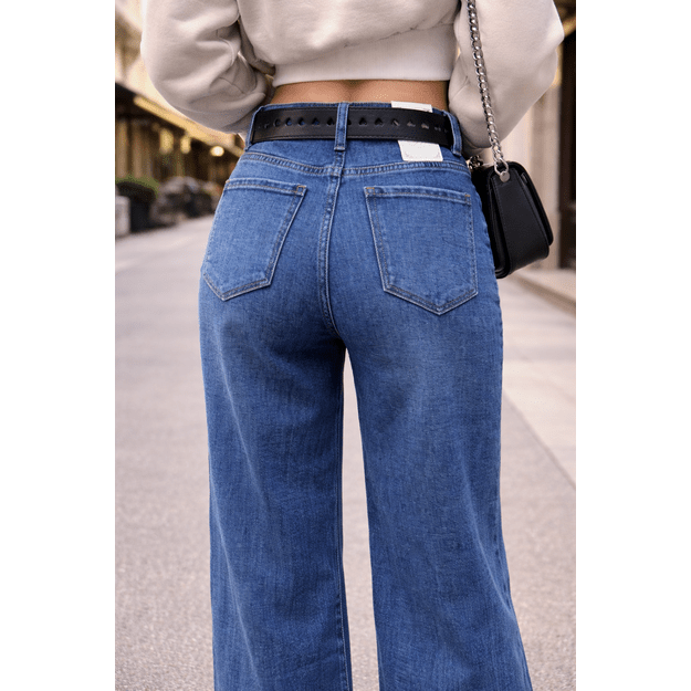 Wide leg stiliaus džindai 1