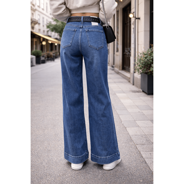 Wide leg stiliaus džindai 2