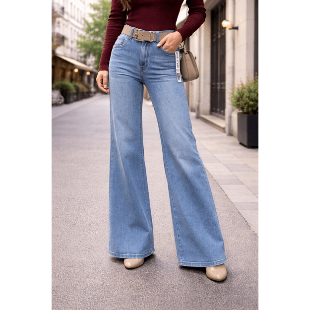 Wide flare džinsai