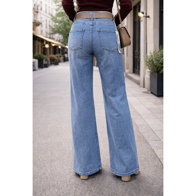 Wide flare džinsai 1