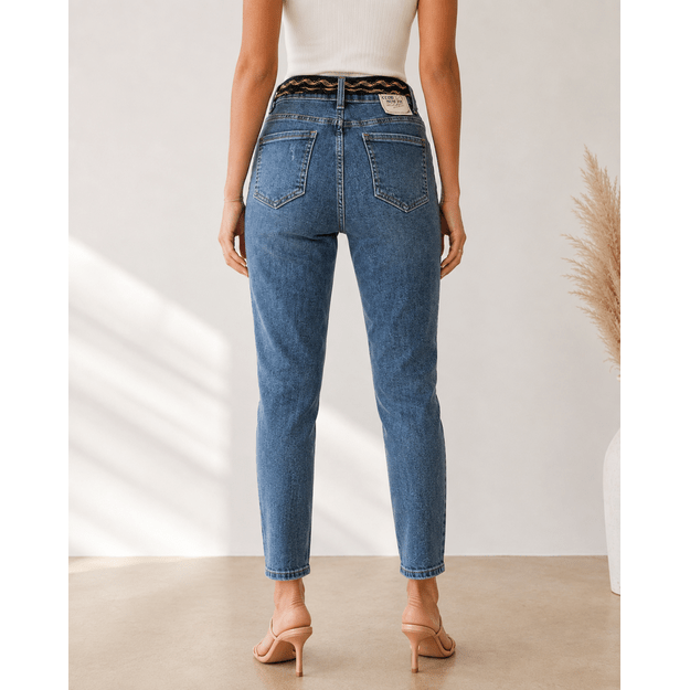 Mom Fit stiliaus džinsai 2