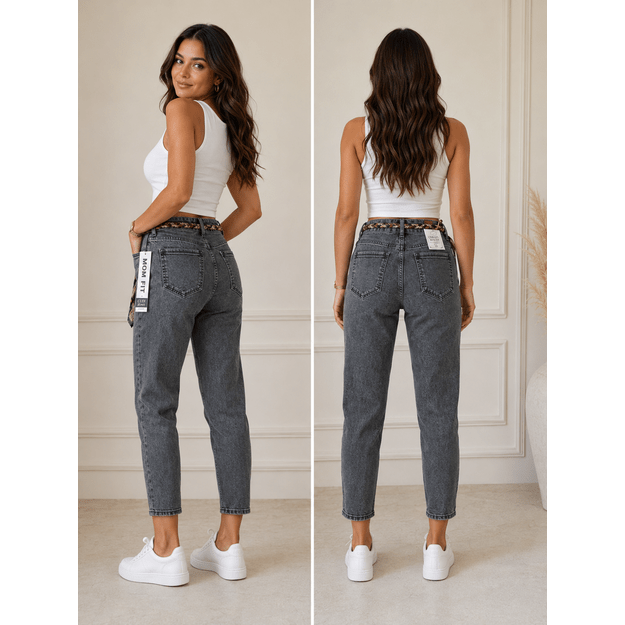 Džinsai mom fit stiliaus 2