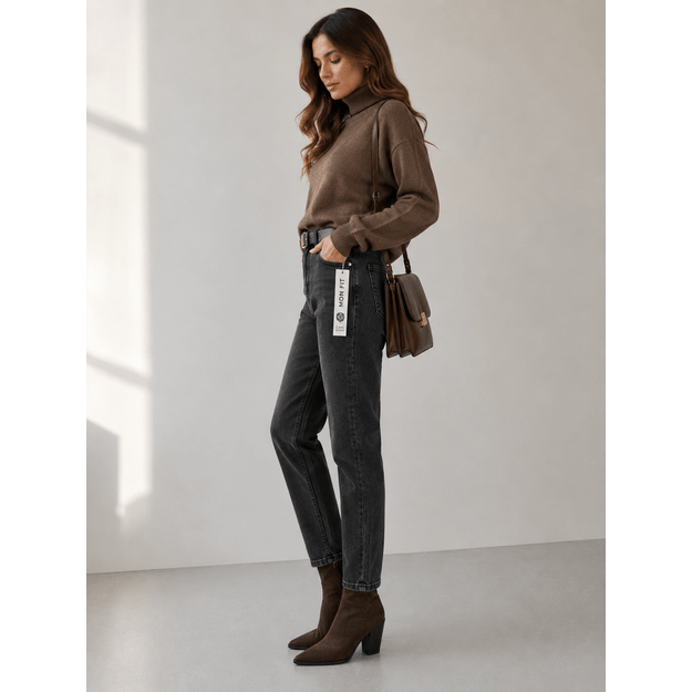 Mom Fit stiliaus džinsai 1