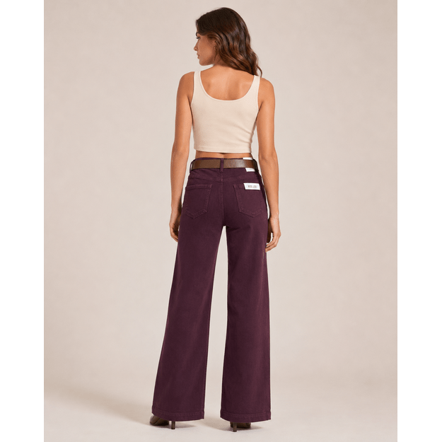Bordo salvos Wide leg džinsai 2