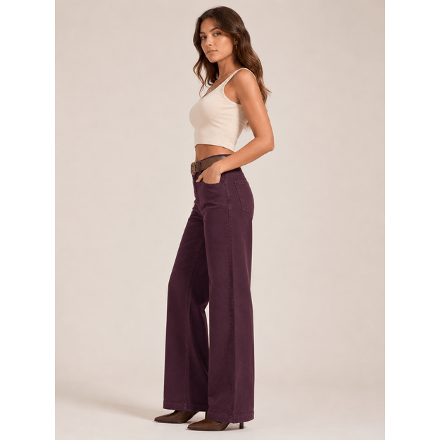 Bordo salvos Wide leg džinsai 1